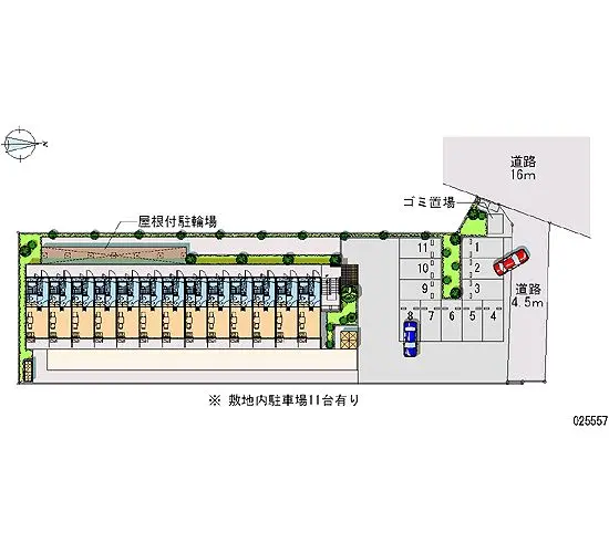 ★手数料０円★昭島市中神町　月極駐車場（LP）